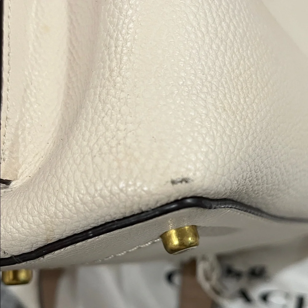Coach Cream and Tan Leather Willow Shoulder Bag - Picture 16 of 16